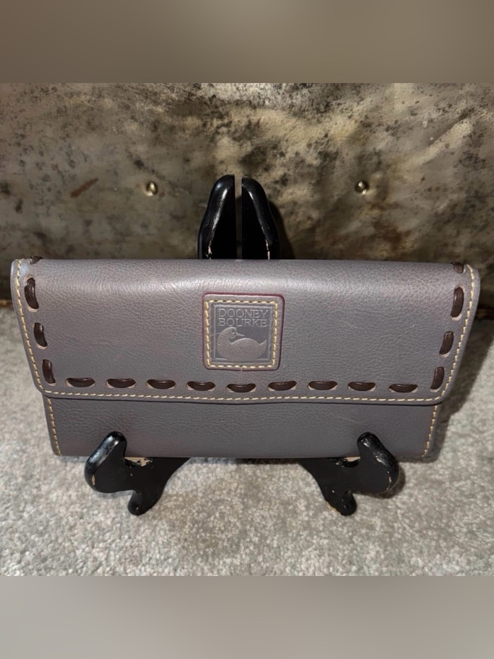 Dooney & Bourke Florentine Continental Wallet in Slate